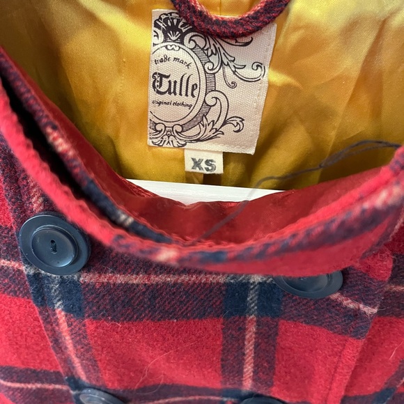 Tulle Plaid Crop Jacket - Picture 4 of 5